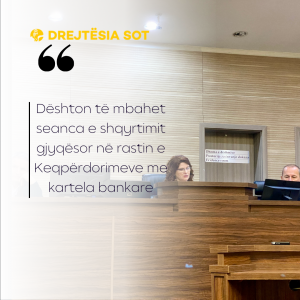 Dështon të mbahet seanca e shqyrtimit gjyqësor në rastin e Keqpërdorimeve me kartela bankare