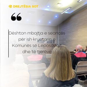 Dështon mbajtja e seancës për ish-kryetarin e Komunës së Leposaviqit dhe të tjerëve