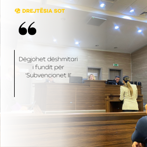 Dëgjohet dëshmitari i fundit për ‘Subvencionet II’