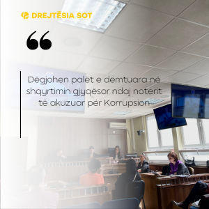 Dëgjohen palët e dëmtuara në shqyrtimin gjyqësor ndaj noterit të akuzuar për Korrupsion
