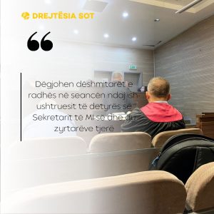 Dëgjohen dëshmitarët e radhës në seancën ndaj ish-ushtruesit të detyrës së Sekretarit të MI-së dhe dy zyrtarëve tjerë
