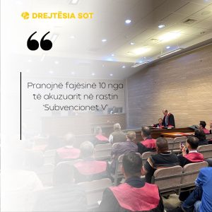 Pranojnë fajësinë 10 nga të akuzuarit në rastin ‘Subvencionet V’