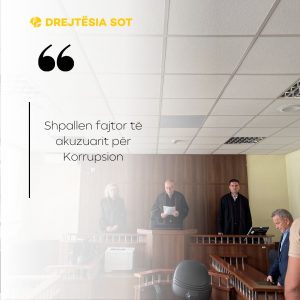 Shpallen fajtor të akuzuarit për Korrupsion