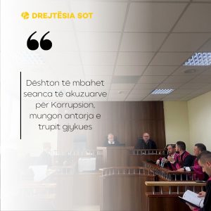 Dështon të mbahet seanca e të akuzuarve për Korrupsion, mungon antarja e trupit gjykues