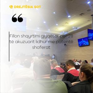 Fillon shqyrtimi gjyqësor për 28 të akuzuarit lidhur me patentë shoferat