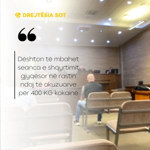 Dështon të mbahet seanca e shqyrtimit gjyqësor në rastin ndaj të akuzuarve për 400 KG kokainë