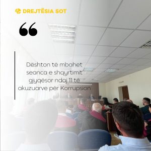 Dështon të mbahet seanca e shqyrtimit gjyqësor ndaj 11 të akuzuarve për Korrupsion