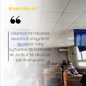 Dështon të mbahet seanca e shqyrtimit gjyqësor ndaj zyrtarëve të komunës së Junikut të akuzuar për Korrupsion