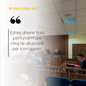 Është dhënë fjala përfundimtare ndaj të akuzuarit për Korrupsion
