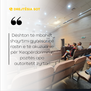 Dështon të mbahet shqyrtimi gjyqësor në rastin e të akuzuarve për ‘Keqpërdorimin e pozitës apo autoritetit zyrtar’