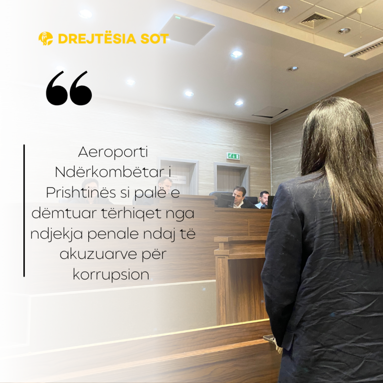 Aeroporti Ndërkombëtar i Prishtinës si palë e dëmtuar tërhiqet nga ndjekja penale ndaj të akuzuarve për korrupsion