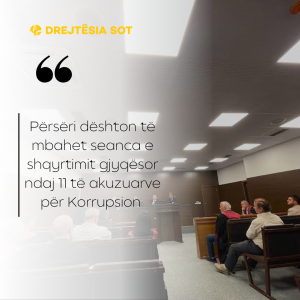 Përsëri dështon të mbahet seanca e shqyrtimit gjyqësor ndaj 11 të akuzuarve për Korrupsion