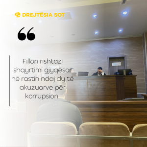 Fillon rishtazi shqyrtimi gjyqësor në rastin ndaj dy të akuzuarve për korrupsion