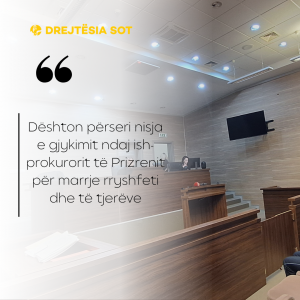 Dështon përseri nisja e gjykimit ndaj ish-prokurorit të Prizrenit për marrje rryshfeti dhe të tjerëve