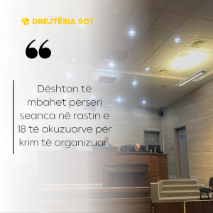 Dështon të mbahet përsëri seanca në rastin e 18 të akuzuarve për krim të organizuar