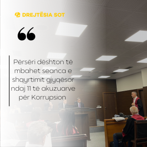 Përsëri dështon të mbahet seanca e shqyrtimit gjyqësor ndaj 11 të akuzuarve për Korrupsion