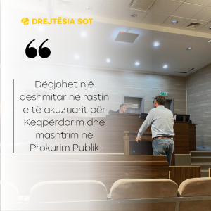 Dëgjohet një dëshmitar në rastin e të akuzuarit për Keqpërdorim dhe mashtrim në Prokurim Publik