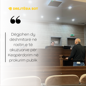 Dëgjohen dy dëshmitarë në rastin e të akuzuarve për Keqpërdorim në prokurim publik