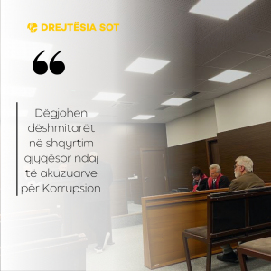 Dëgjohen dëshmitarët në shqyrtim gjyqësor ndaj të akuzuarve për Korrupsion   