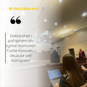 Deklarohet i pafajshëm ish-zyrtari Komunal i Fushë Kosovës, i akuzuar për Korrupsion