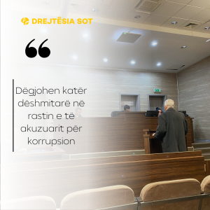 Dëgjohen katër dëshmitarë në rastin e të akuzuarit për korrupsion