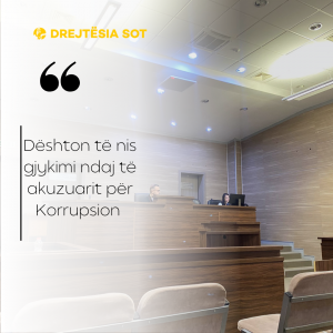 Dështon të nis gjykimi ndaj të akuzuarit për Korrupsion