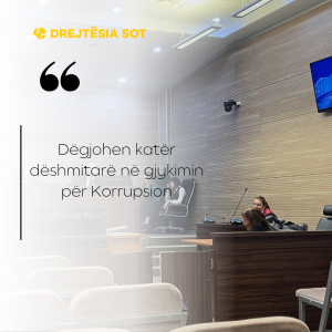 Dëgjohen katër dëshmitarë në gjykimin për Korrupsion