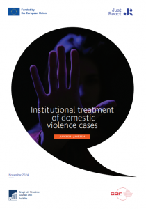 Institucional treatment of domestic violence cases July 2023- June 2024