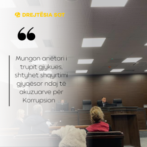 Mungon anëtari i trupit gjykues, shtyhet shqyrtimi gjyqësor ndaj të akuzuarve për Korrupsion   