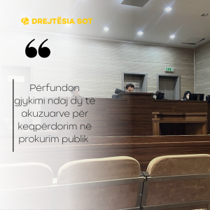 Përfundon gjykimi ndaj dy të akuzuarve për keqpërdorim në prokurim publik