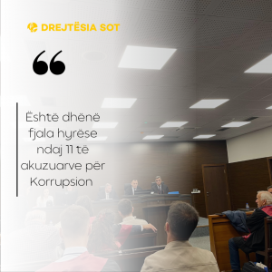 Është dhënë fjala hyrëse ndaj 11 të akuzuarve për Korrupsion